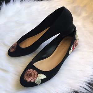 Kelly & Katie ~ Floral Applique Flats